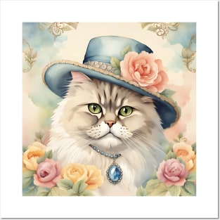 Vintage Decorative Cat Posters and Art